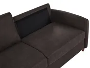Sofa 3-Sitzer MARE Stoff Dunkelbraun_1100141