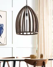 Hängeleuchte MANAIR Mango Holz Dunkelbraun_867659