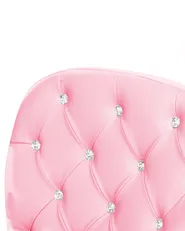 Desk Chair PRINCESS Faux Leather Pink_1082238