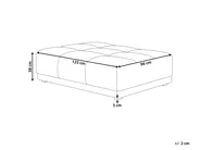 Ottomane TORPO Stoff Grau / Schwarz_1086459