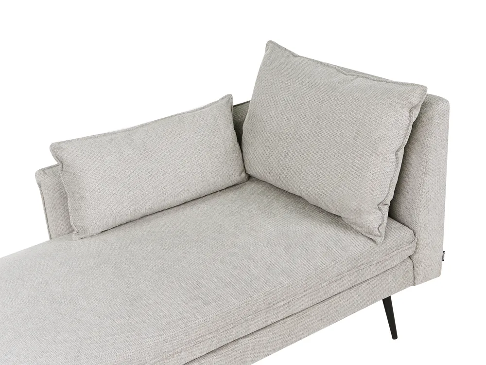 Rechtsseitige Chaiselongue YERRES Stoff Grau_1003706
