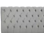 Waterbed Velvet AVALLON 160 x 200 cm (EU King Size) Grey_846776