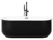 Freistehende Badewanne PINEL 170 x 80 cm Schwarz_812578