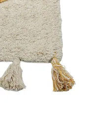 Rug BINGOL Yellow 140 x 200 cm Cotton_839472