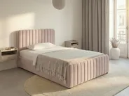 Ottoman Bed LUNAN Pastel Pink 120 x 200 cm (EU Small Double)_1051420