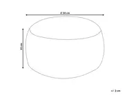 Pouf KANDHKOT Baumwolle Braun_908471