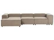 Modul Ecksofa 4-Sitzer ARDAL Cord Hellbraun rechtsseitig_940662