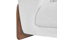 Living Room Set 6 Seater VINLIDEN Boucle White_1048407