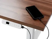 Electric Adjustable Standing Desk DESTINES 120 cm 72 cm Black/ White_908063