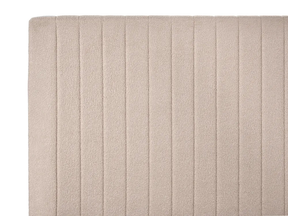 Bett mit Stauraum VION Bouclé Beige 160 x 200 cm_1042724
