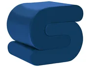 Pouf ARCADIA Samtstoff Marineblau_1061797