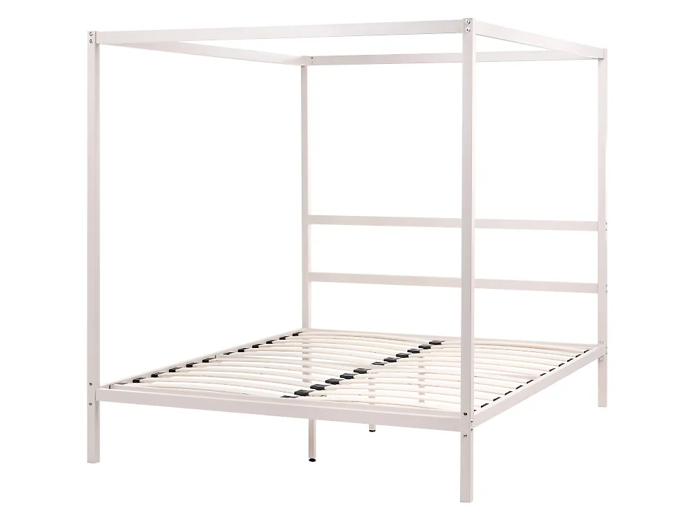 Himmelbett Metall LESTARDS 160 x 200 cm Hellbeige_1165344