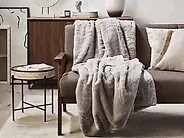 Kuscheldecke CHAAB 150 x 200 cm Hellgrau_1177984
