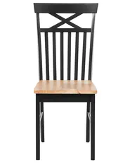 Esszimmerstuhl 2er Set HOUSTON Holz Schwarz_745133
