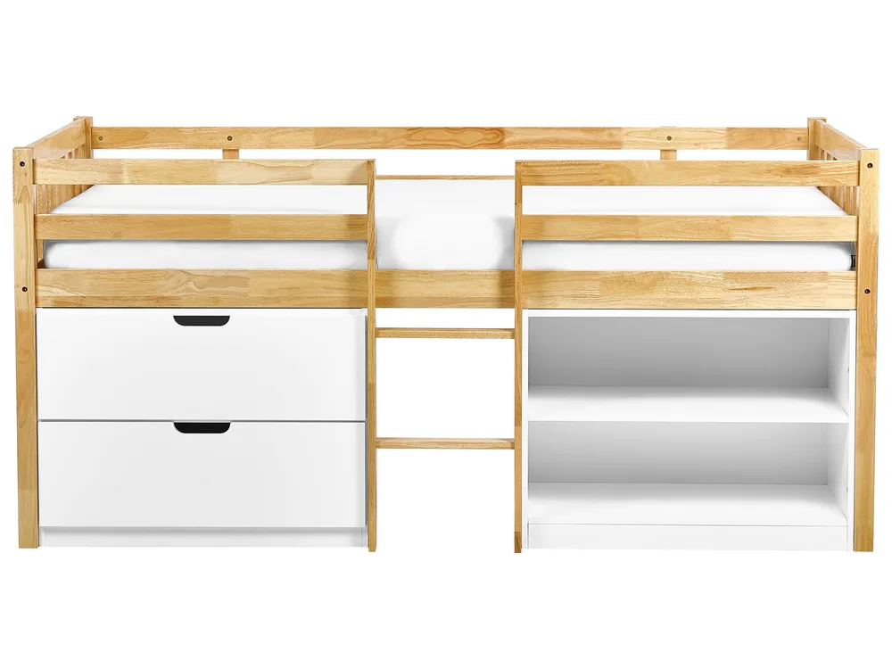 Halbhochbett Holz SUSVILLE 90 x 200 cm Hellbraun_935474