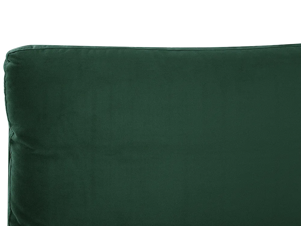 Bed Velvet MELLE 140 x 200 cm (EU Double) Emerald Green_829915