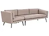 Gartensofa 3-Sitzer LORETELLO Beige linksseitig