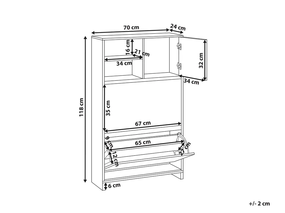 Schuhschrank COBAR Weiß_1007800