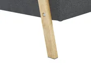 Schlafsofa 3-Sitzer TJORN Stoff Dunkelgrau_813506