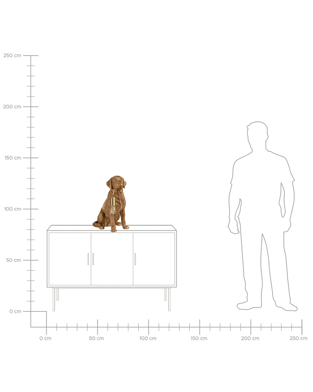 Table Lamp Dog MARLEY Gold_1004082