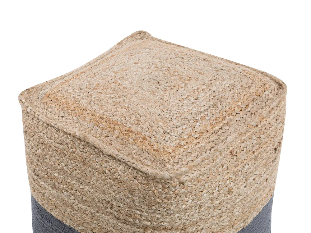 Pouf KIRAMA Jute Dunkelgrau_728786