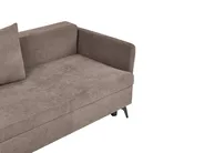 Eckschlafsofa 3-Sitzer KOGE mit Stauraum Stoff Braun rechtsseitig_1087962