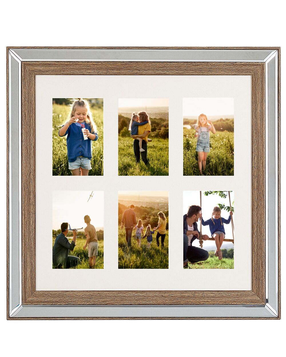 Lijst voor 6 foto's SINTA Zilver