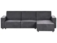 Eckschlafsofa 3-Sitzer ROMEDAL II Stoff Graphitgrau linksseitig_971427