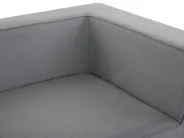 Garten Ecksofa mit Ottomane 7-Sitzer AREZZO modular Grau linksseitig_778122
