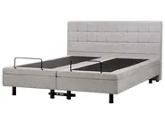 Adjustable Bed Fabric DUKE 180 x 200 cm (EU Super King) Light Grey_973542