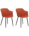 Esszimmerstuhl 2er Set ELIM Orange