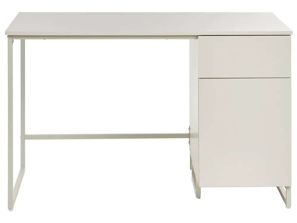 Schreibtisch LEXTON 120 cm 60 cm mit Schubladen Hellbeige_1102605