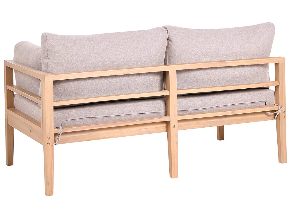 Garden Lounge Set with Table 3 Seater TALLA Acacia Wood Light Brown_1153659