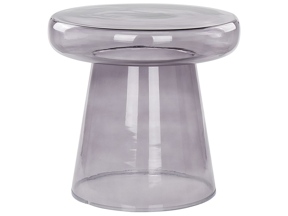 Side Table CALDERA Glass Grey