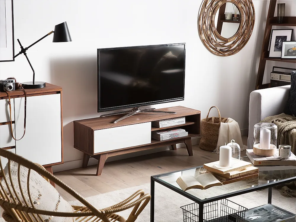 TV Stand BUFFALO Brown/ White_1176893