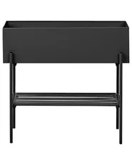 Blumentopf mit Beinen VINCA 70 cm Metall Schwarz_942283