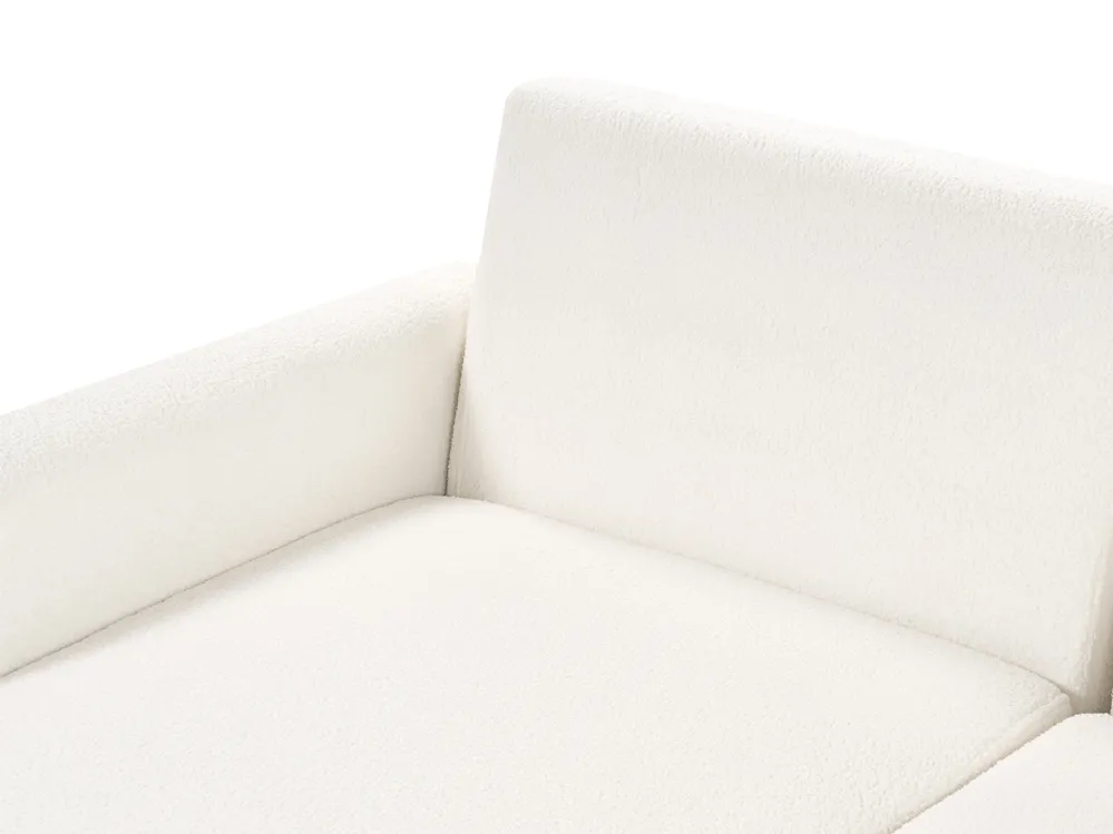 Corner Sofa Bed 3 Seater SIRO with Storage Boucle Off-White Right Hand_894720