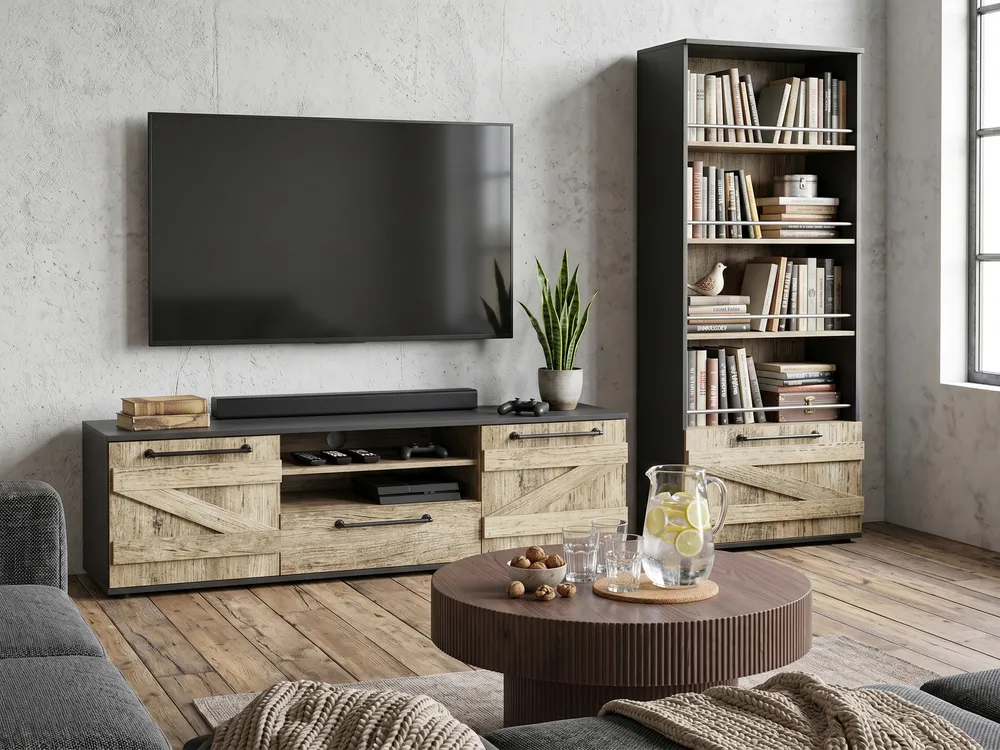 TV-Möbel SALTER Braun / Schwarz_1074732