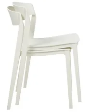 Set of 2 Dining Chairs SOMERS White_873406