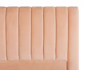 Bett mit Lattenrost Samtstoff MARVILLE 160 x 200 cm Pfirsichrosa_773416