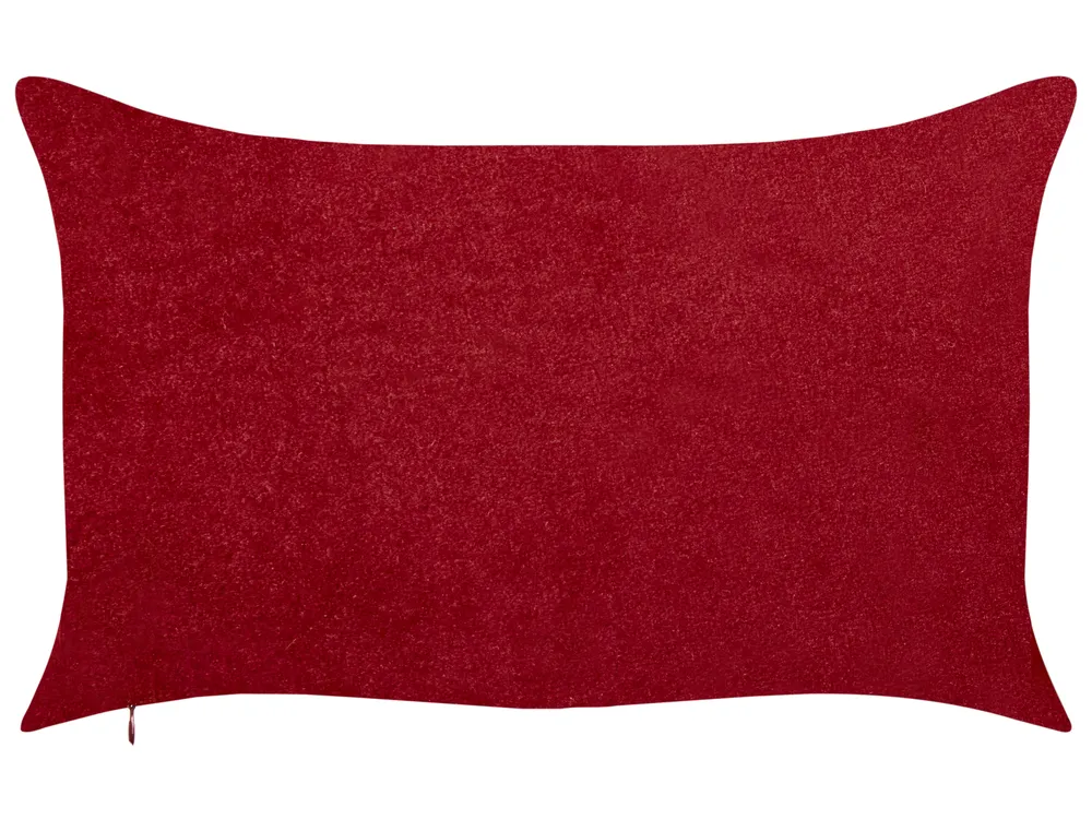 Dekokissen 2er Set MOCHI 30 x 50 cm Rot Weihnachtsmotiv_947201