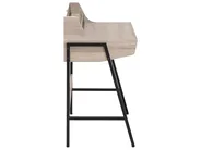 Home Office Desk with Hutch BROXTON 77 cm 46 cm with Drawers Light Brown_710666
