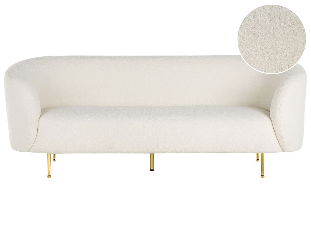 Sofa 3-znamenkasti LOEN Buklé Bijeli