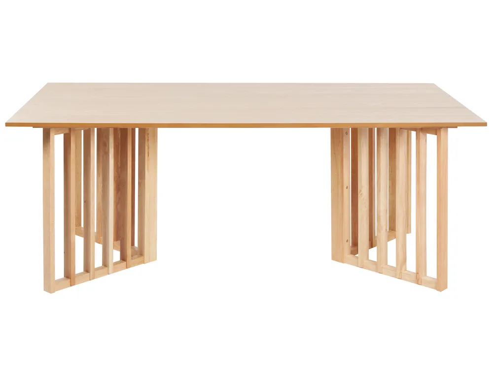 Dining Table LEANDRA Light Ash Wood 200 cm 100 cm_899170
