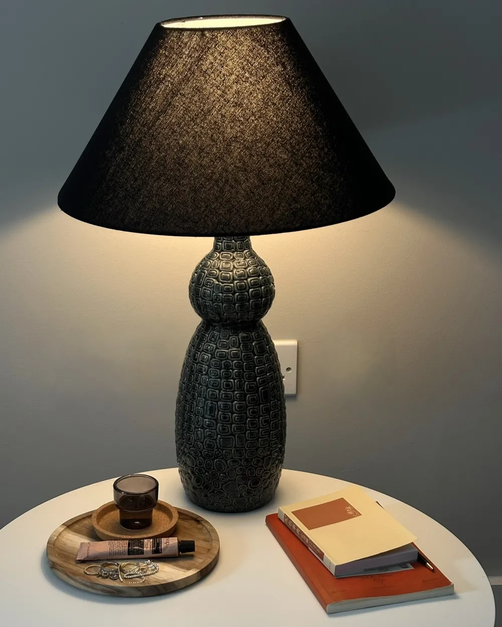 Tischlampe MATINA Keramik Schwarz_1071932