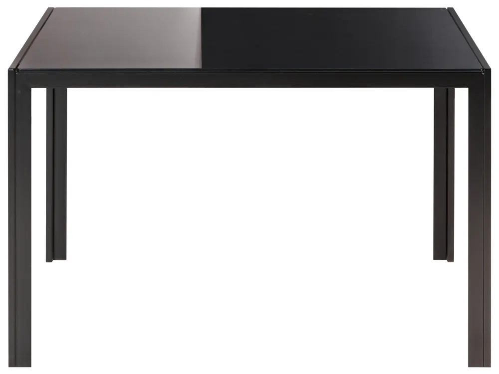 Dining Table LAVOS Black 120 cm 80 cm Tempered Glass_998690