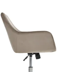 Bürostuhl WELLSTON Samtstoff Taupe_1043007