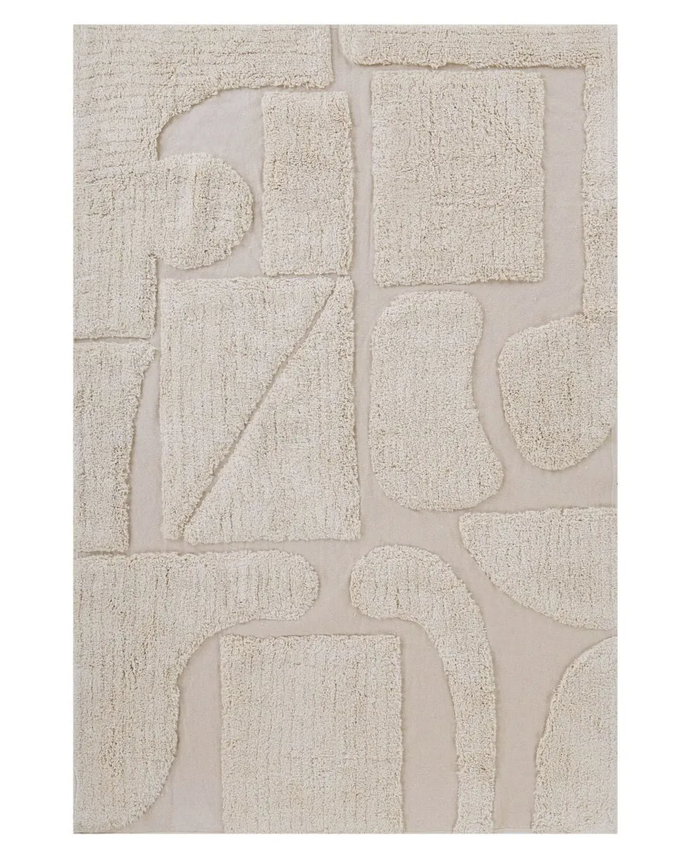 Teppich DIYADIN Beige 140 x 200 cm Baumwolle_848375