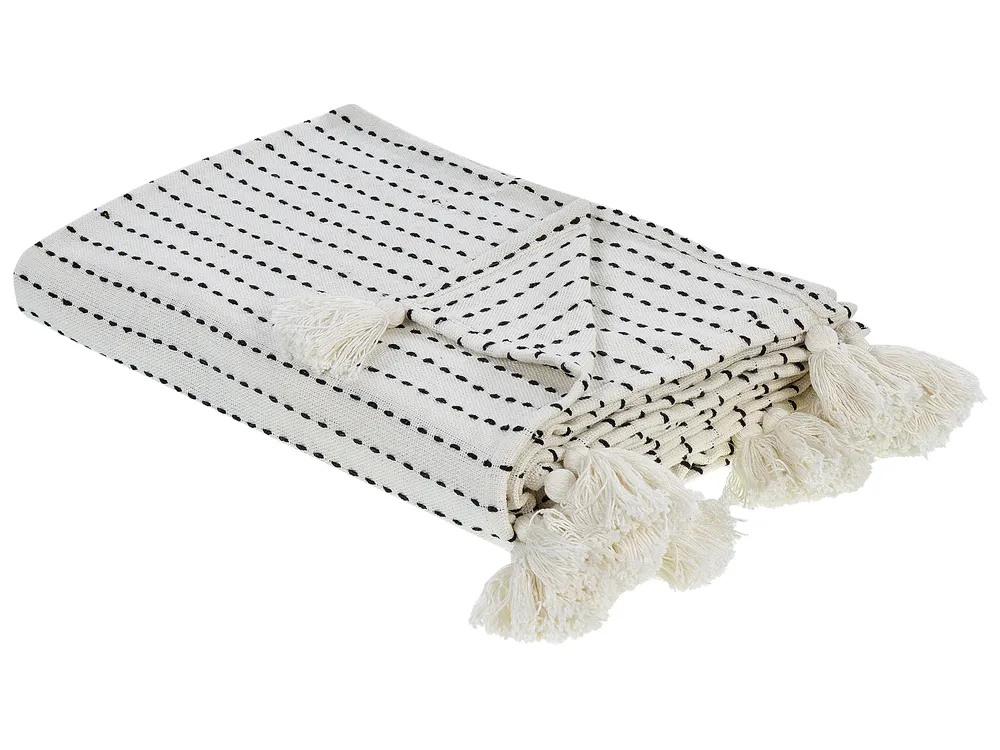 Tagesdecke MODAR Baumwolle 200 x 220 cm Cremeweiß
