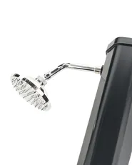 Freistehende solarbetriebene Gartendusche TOPOCALMA Schwarz_974644